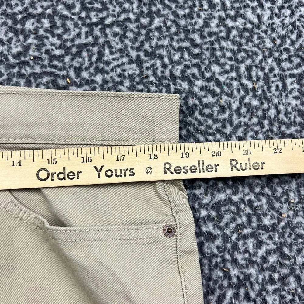 Levi Strauss 502 Chino Pants Men 38x34 Khaki Tan Straight Cotton Blend